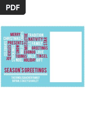 Holiday Card Freebie