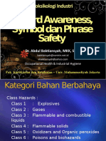 015 Hazard Awareness, Symbols Dan Phrase Safety