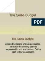 5. The Sales Budget