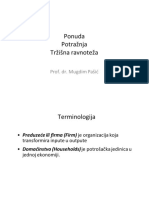 Ponuda, Potraznja I Trzisna Ravnoteza PDF