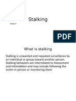 Stalking: Group 4