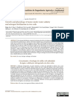 Growth and physiology of maize under water salinity and nitrogen fertilization in two soils