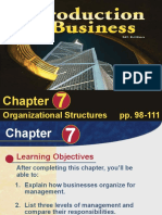 Organizational Structures Pp. 98-111
