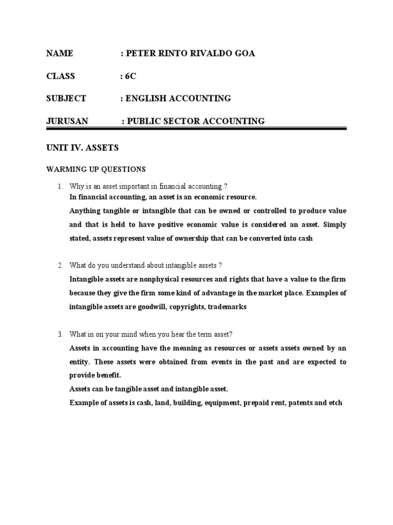 Peter Goa - English Exercise Unit 4 | PDF | Business Economics ...