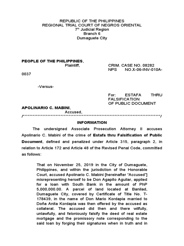People of The Philippines PDF Prosecutor Government Institutions