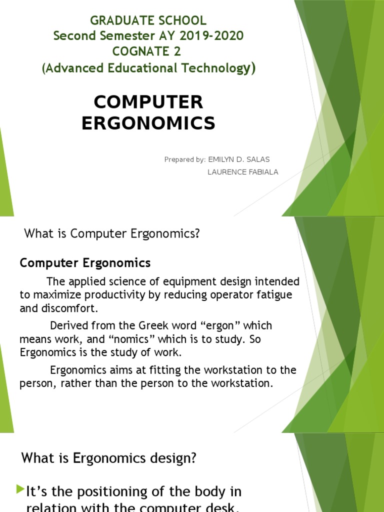 Computer Ergonomics Guide 2020 | PDF | Human Factors And Ergonomics | Elbow