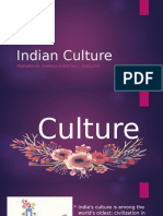 Indian Culture: Prepared By: Theresa Christina L. Pasquito