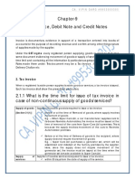 Tax Invoice, Debit Note and Credit Note PDF