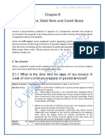 Tax Invoice, Debit Note and Credit Notes Explained