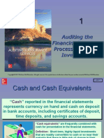 Auditing The Financing/Investing Process: Cash and Investments