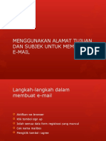 Menggunakan Alamat Tujuan Dan Subjek Untuk Membuat E-Mail