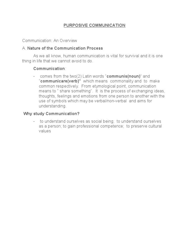 Understanding Purposive Communication | PDF | Philosophy