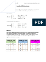 Función Definida a Trozos