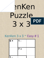 KenKen 3x3 - Easy