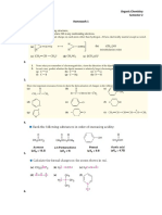 Organic Chemistry Semester 2 Homework 1 1