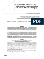 La Regulación Continua de La Enseñanza y Del Aprendizaje Desde El Evaluar para Aprender. Una Experiencia de La Cátedra Didáctica Del Lenguaje