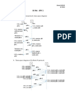 A. The Stop and Wait Protocol, Time-Space Diagram:: IS 504 - HW 2