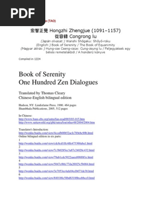2 Book Of Serenity One Hundred Zen Dialogues Pdf Pdf Zen Sunyata