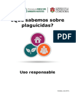 Todo sobre plaguicidas: uso, elaboración y disposición final