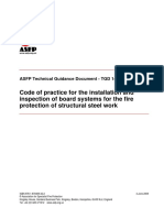 Code of Practice For The Installation and Inspection of Board Systems For The Fire Protection of Structural Steel Work