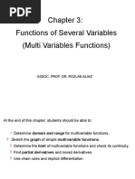 Functions of Several Variables (Multi Variables Functions) : Assoc. Prof. Dr. Rozlan Alias