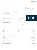 Purchase Summary Billing Summary: Your Receipt