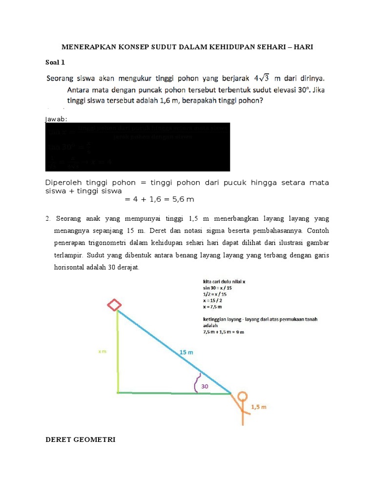 Menerapkan Konsep Sudut Dalam Kehidupan Sehari Docx
