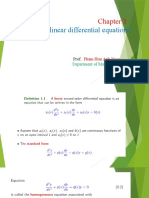 Second Order Linear Differential Equations: Prof