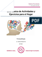 Guía de Actividades y Ejercicios para El Hogar (Infantes) PDF