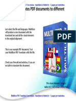 Multilizer PDF Translator - Free 3 page limit