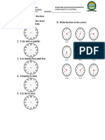 HOMEWORK - What Time Is It