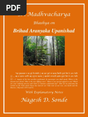 Brihad Aranyak Upanishad Commentary Pdf Upanishads Reason