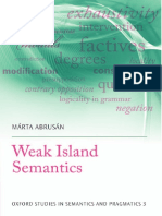 (Oxford Studies in Semantics and Pragmatics) Marta Abrusan - Weak Island Semantics-Oxford University Press (2014) PDF