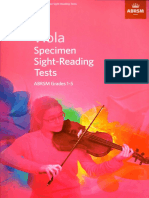 ABRSM - Specimen Sight-Reading Tests - Viola - Grades 1 A 5 (2012) PDF