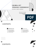 Minimalist Opening Ceremony: Click Here To Add A Subtitle