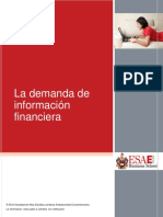 La Demanda de Informacion Financiera