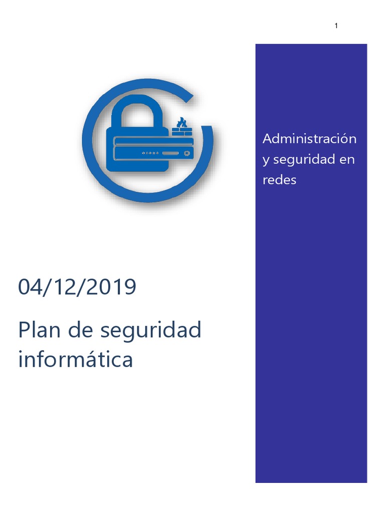 Plan de Seguridad Informática ITAO | PDF | La seguridad informática ...