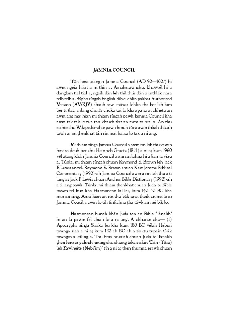 Jamnia CouncilAD 90 PDF Jewish Law Jews And Judaism