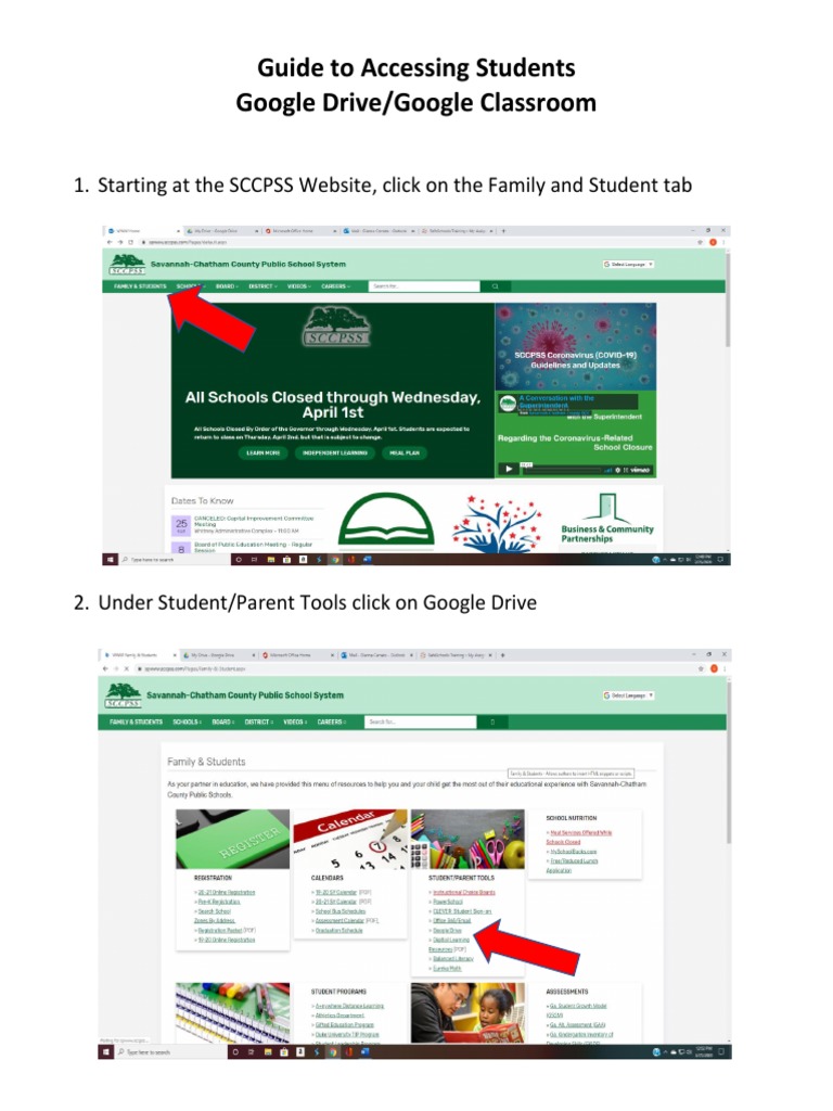 Accessing Google Drive & Classroom Guide | PDF | Career & Growth | Self ...
