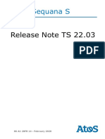 Bullsequana S: Release Note Ts 22.03