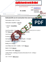 Estimated Bill Cost of Construction From Start To DPC (1.5m)