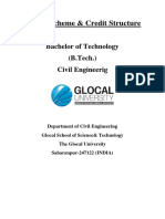 Syllabus of B.tech Civil Glocal University