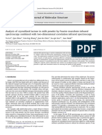 2010 Analysis of Crystallized Lactose in Milk Powder by Fourier-Transform Infrared