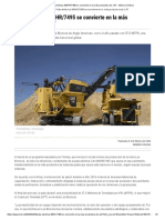 Pala Eléctrica 495HR - 7495 Se Convierte en La Más Productiva de CAT - Minería Chilena