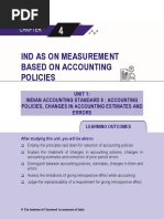 Ind As On Measurement Based On Accounting Policies