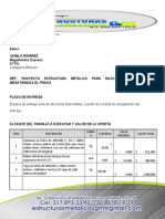 Estructura Metálica para Rack de Refrigeración Megatiendas El Prado