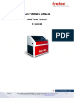 Maintenance Manual: 8008 Trotec Laserati C100/C180