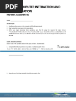 Human Computer Interaction and Communication: Midterm Assessment 01