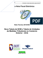 NT 2016.003-v.1.10 - Nova Tabela de NCM - 01-07-2017 PDF