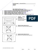 Radio Receiver Assy: Replacement